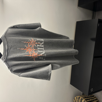 Amiri Grey Starburst Cotton T-Shirt