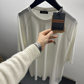 Zegna Logo Crew-Neck T-shirt