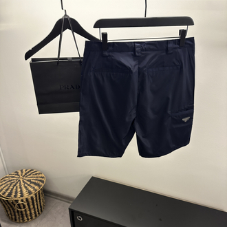 Prada Lacivert Renylon Kumaş Şort