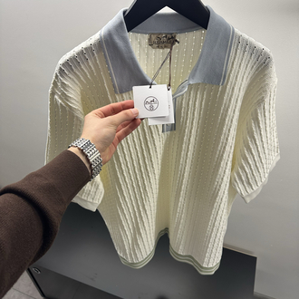 Hermés Ajoures Colores Polo Shirt