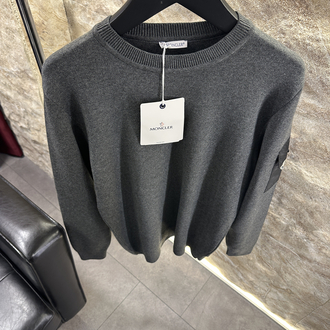 Moncler Kol Cep Detaylı Antrasit Kazak