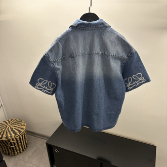 Loewe Anagram Denim Bowling Short