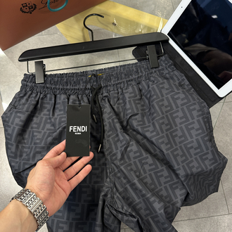 Fendi FF Logo Baskılı Deniz Şortu