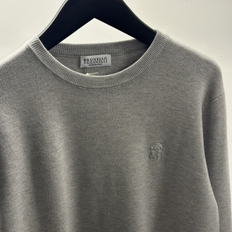 Brunello Cucinelli Grey Knitwear Jumper
