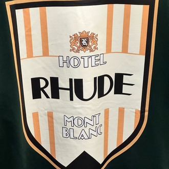 Rhude Green Hotel Mont Blanc T-Shirt