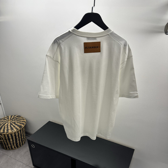 Jil Sander Crew Neck Back Logo T-Shirt