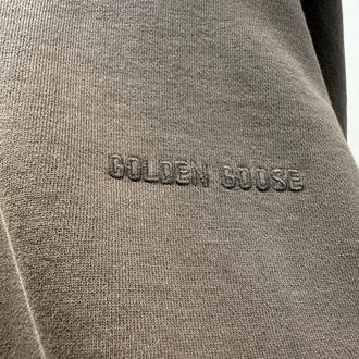 Golden Goose Washed Brown Cotton Sweatshirt