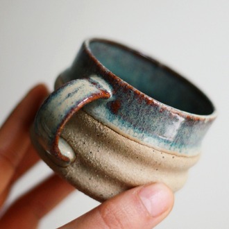 Benekli Mini Mug - Rusty Mint