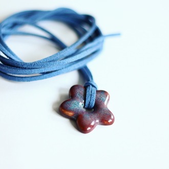 Çiçek Kolye XS - Blueberry