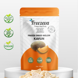 Dondurularak Kurutulmuş Kavun 15 gr – Freeze Dried Kavun- Kavun Kuru Meyve Cipsi