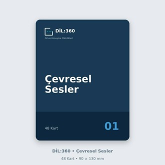 DİL:360 Çevresel Sesler | 48 Eğitim Kartı