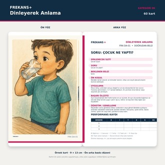 FREKANS+ Dinleyerek Anlama | 60 Eğitim Kartı