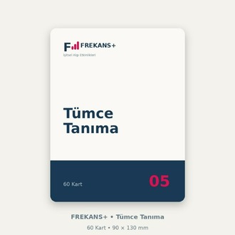 FREKANS+ Tümce Tanıma | 60 Eğitim Kartı