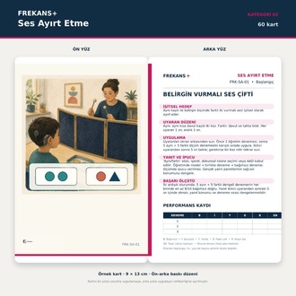 FREKANS+ Ses Ayırt Etme | 60 Eğitim Kartı