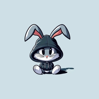 Bugs Bunny Baskılı Oversize T-Shirt