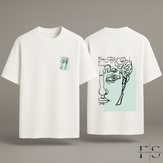 Dijital Baskılı Oversize T-Shirt