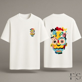 Dijital Baskılı Oversize T-Shirt