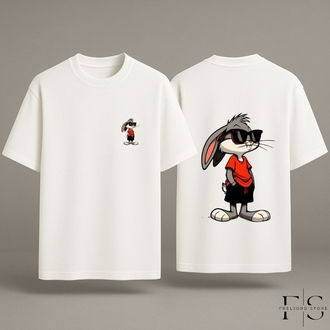 Bugs Bunny Baskılı Oversize T-Shirt