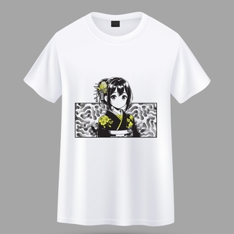 Anime Baskılı Oversize Tişört