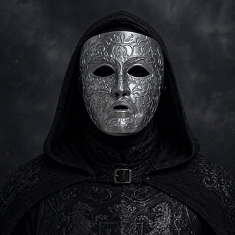 King Baldwin Mask Silver Model