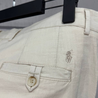 Polo Ralph Lauren Erkek Regular Fit Taş Ham Keten Pantolon