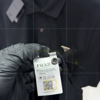 Prada Erkek Regular Fit Siyah Polo Yaka Tişört