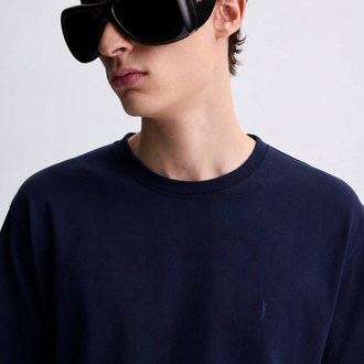 YSL Erkek Regular Fit Lacivert Tişört