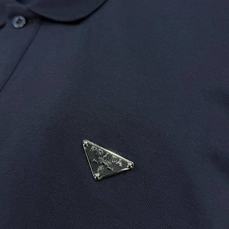Prada Erkek Regular Fit Lacivert Polo Yaka Tişört