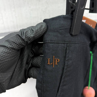Loro Piana Erkek Regular Fit Siyah Ham Keten Pantolon