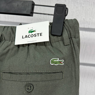Lacoste Erkek Regular Fit Yeşil Ham Keten Pantolon