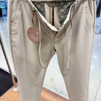 Jacob Cohen Bej Kırışmaz Jogger Pantolon 