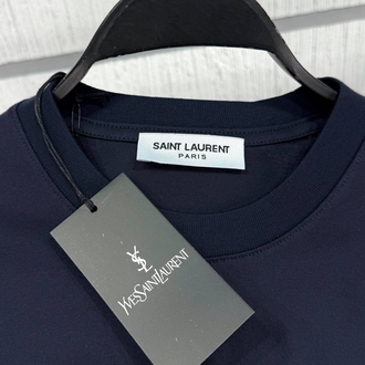 YSL Erkek Regular Fit Lacivert Tişört
