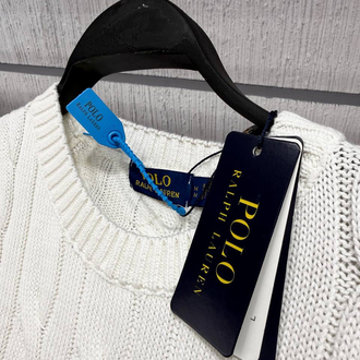 Polo Ralph Lauren Erkek Regular Fit Beyaz Yün Süveter