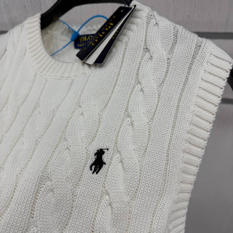 Polo Ralph Lauren Erkek Regular Fit Beyaz Yün Süveter