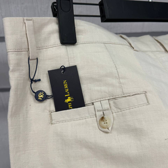 Polo Ralph Lauren Erkek Regular Fit Taş Ham Keten Pantolon