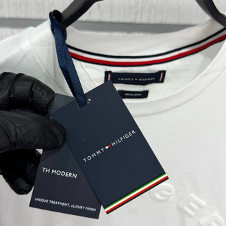 Tommy Erkek Regular Fit Beyaz Tişört