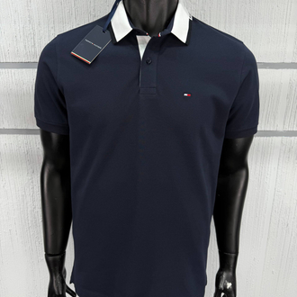 Tommy Hilfiger Erkek Regular Fit Lacivert Polo Yaka Tişört