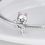 925 Ayar Gümüş Sevimli Kedi Charm