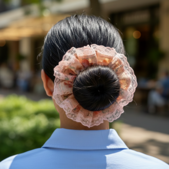From Pera Floral Tulle Premium Saç Tokası