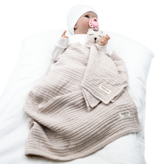 From Pera Naturel Renk %100 Pamuk 5’li Müslin Bebek Hediye Seti – Oeko-Tex® Sertifikalı