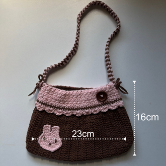 button bag by meiscrochet