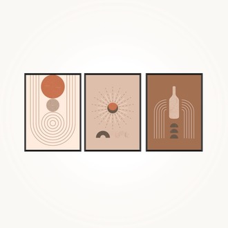Modern Bohem– Çerçeveli Poster Seti