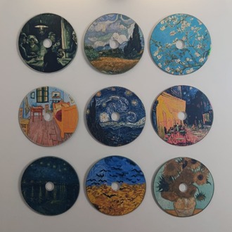 Van Gogh Temalı CD Baskı Seti (9'lu)
