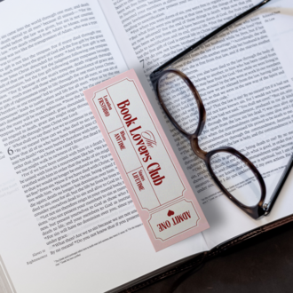 Bilet Tasarımlı Kitap Ayracı