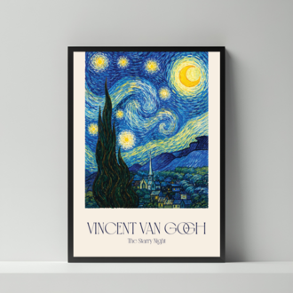 Van Gogh Serisi- Posterli Çerçeve