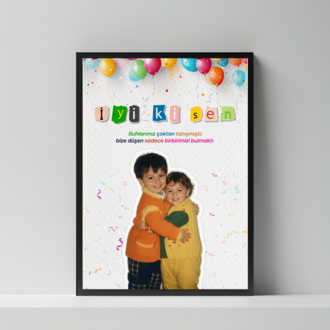 Çerçeveli Çocukluk Fotoğrafınız