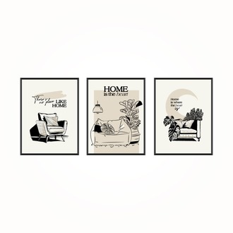 Home Koleksiyonu – Çerçeveli Poster Seti