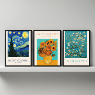 Van Gogh Serisi- Posterli Çerçeve