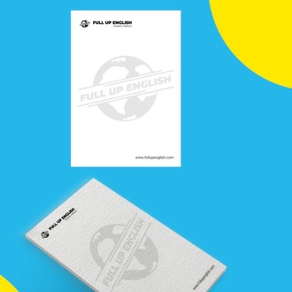Full up English 25 Sayfalı Bloknot