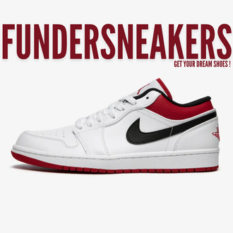 Air Jordan 1 Low 'White University Red'